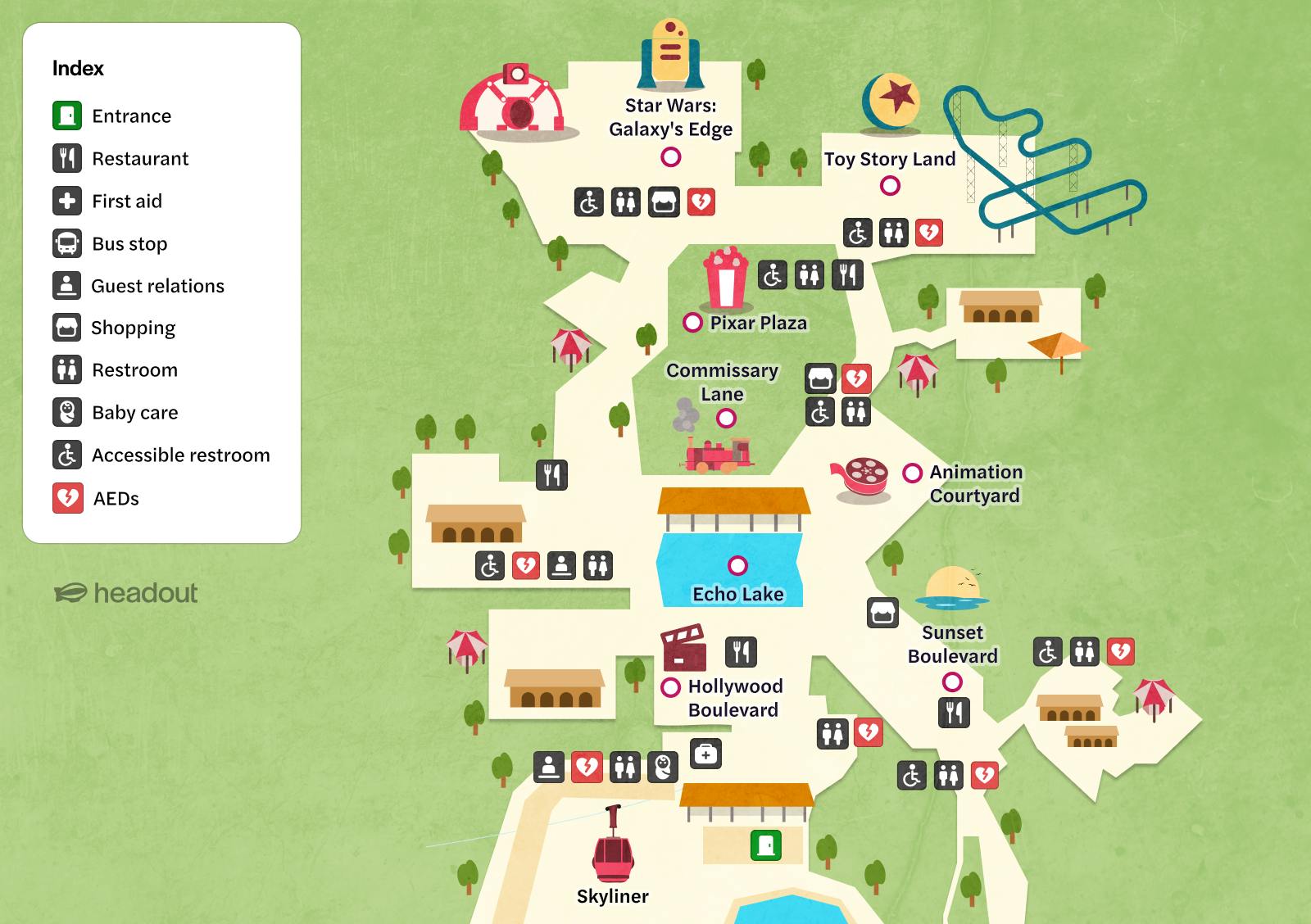 Walt Disney World Orlando | Maps of Theme Parks & Facilities